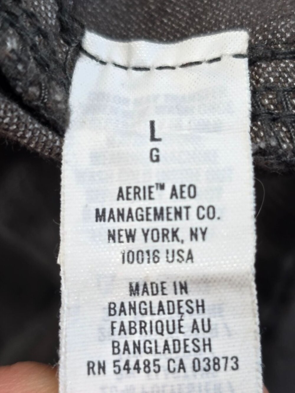 Aerie Corduroy Overalls Large Dark Grey Womens - Picture 5 of 6